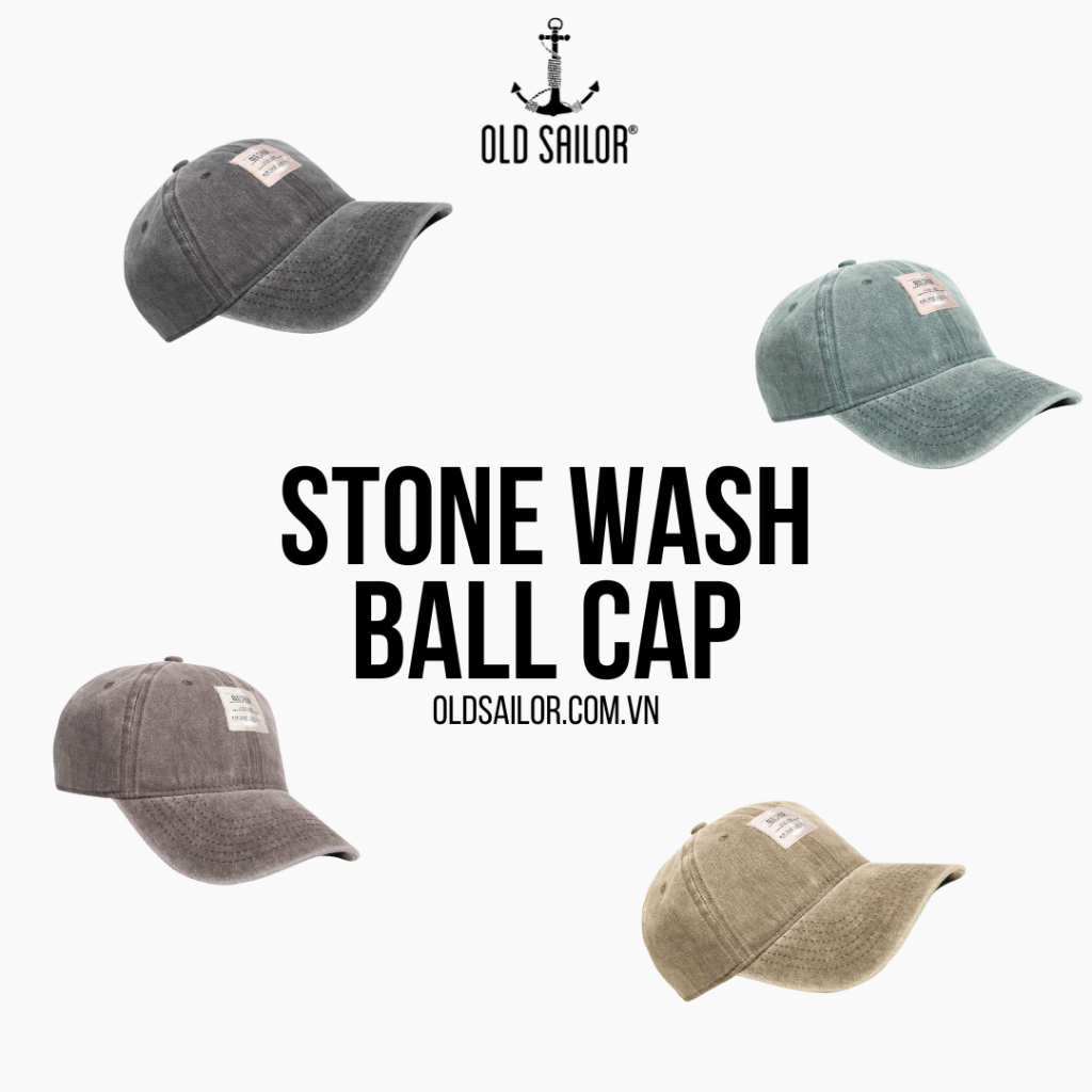Nón lưỡi trai wash Old Sailor - 21031