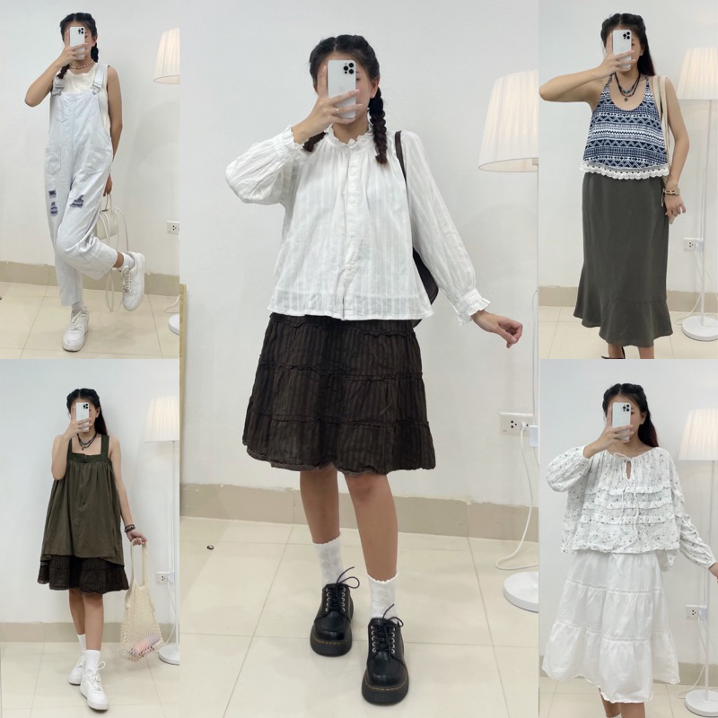 - Đầm, Váy, Áo, Set vintage hàng thùng Hàn - Nhật - Mỹ chất đẹp