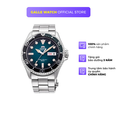 Đồng hồ cơ nam Orient Watch Sports Mako RA-AA0811E19B mặt kính Sapphire chống xước dây thép đeo tay cao cấp chính hãng