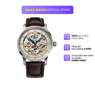 Đồng hồ cơ nam Orient Star Watch Skeleton RE-AZ0004S00B mặt lộ cơ, kính Sapphire, trữ cót 70 h, dây da đeo tay cao cấp