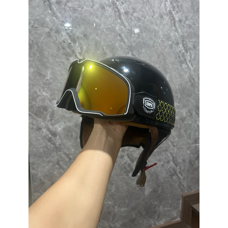 Kính bảo hộ gắn nón bảo hiểm classic