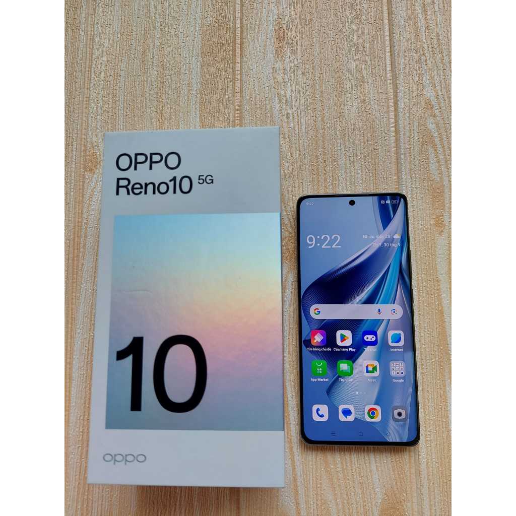 Điện thoại OppO Reno 10 ram 8gb/256gb fullbox 100% Pin trâu 5000mAh Chíp MediaTek Dimensity 7050