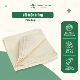 Vải Canvas Mộc Trang Trí Hanmade, Vải Bố Canvas Tập Thêu, May Túi Tote, Decor Phông Nền Chụp Ảnh - Canvas Tâm Anh