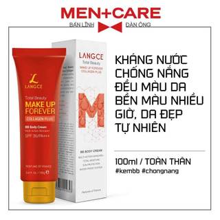 KEM TRANG ĐIỂM TOÀN THÂN COLLAGEN+ CHỐNG NẮNG 100ml BS LANGCE dành cho Nam