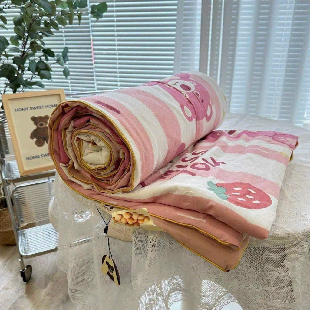 🌷BỘ SƯU TẬP CHĂN COTTON ĐŨI TỪ SỢI ĐẬU NÀNH TỰ NHIÊN