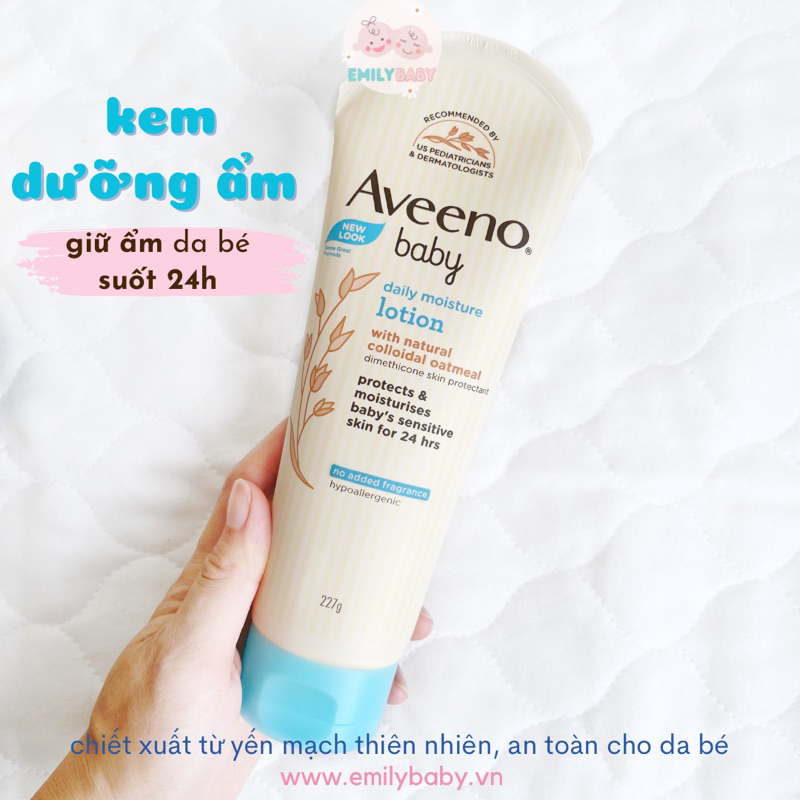 [Made in Korea] Dưỡng thể cho bé Aveeno Baby Daily Moisture Lotion 227g