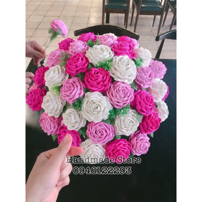 Giấy nhún làm hoa