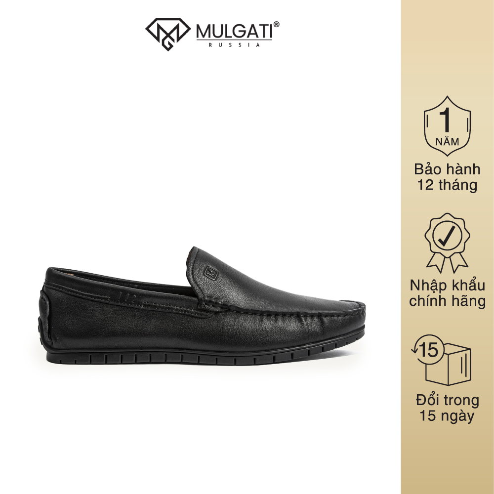 Giày lười nam MULGATI Classic Moccasin da bò cao cấp - 7590A-18