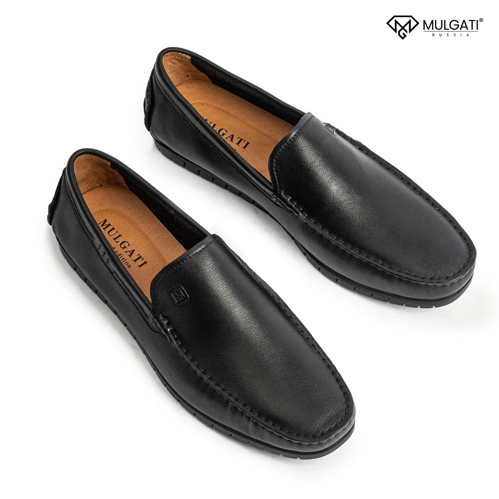Giày lười nam MULGATI Classic Moccasin da bò cao cấp - 7590A-18