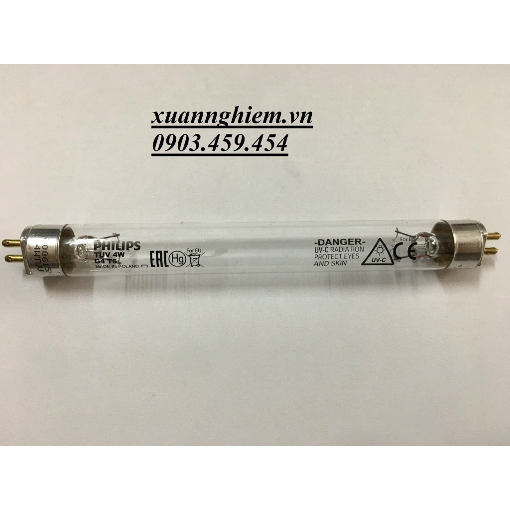 Bóng đèn diệt khuẩn Philips TUV 4W CN FAM - TUV 8W hàng chính hãng