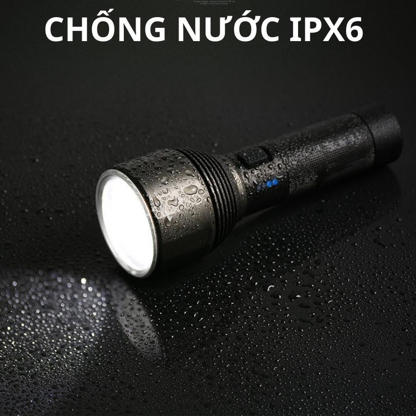 Đèn pin siêu sáng, đèn pin mini siêu sáng hợp kim nhôm ,Chip led XHP50, 1800 lumens, pin trâu, chống thấm nước tiện dụng