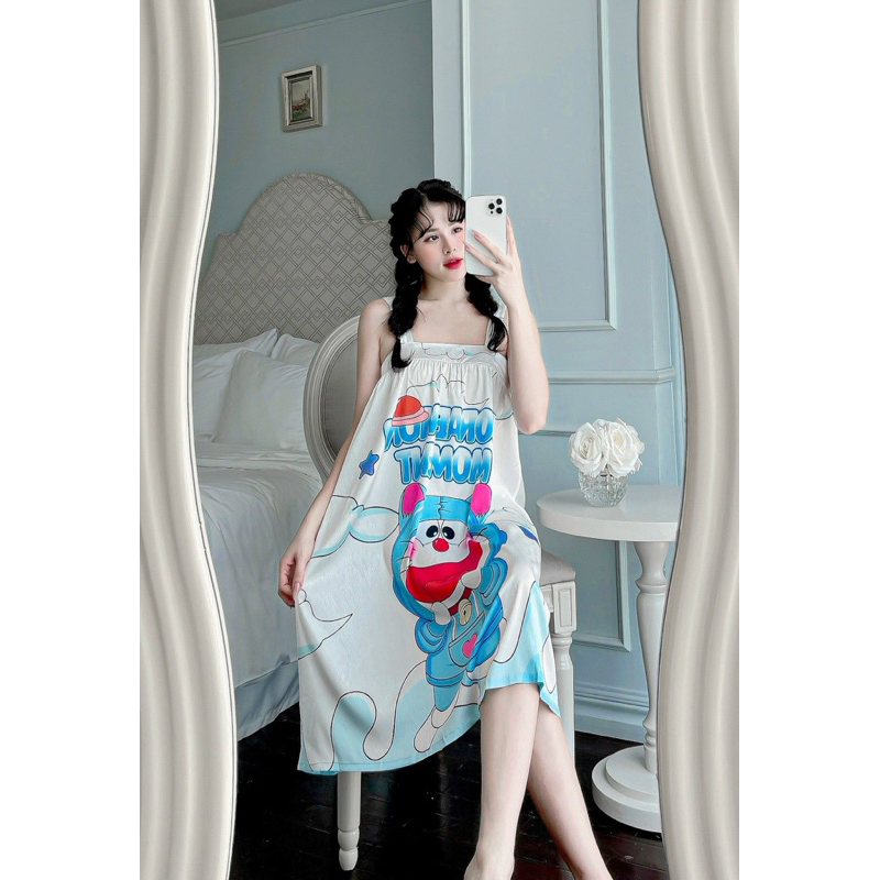 Váy lụa xước 2