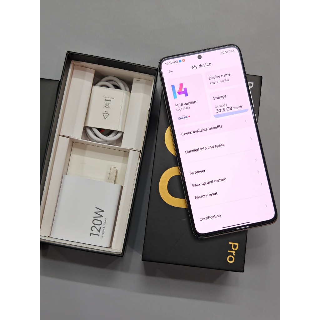 '' Siêu phẩm xiaomi redmi k60 pro - 8/256gb - bản trung - fullbox - new - bảo hành 12 tháng