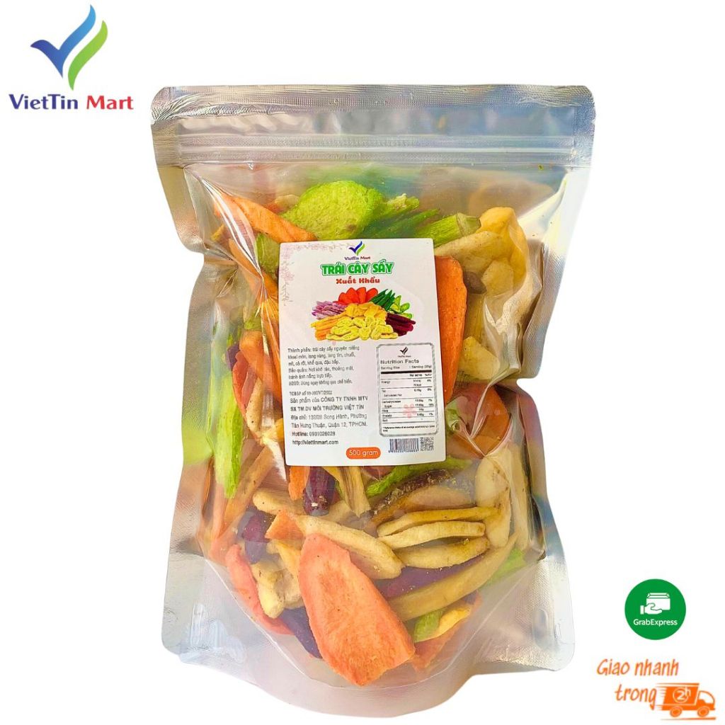 Trái Cây Sấy Hàng Nguyên Miếng Thập Cẩm VIETTINMART 1KG