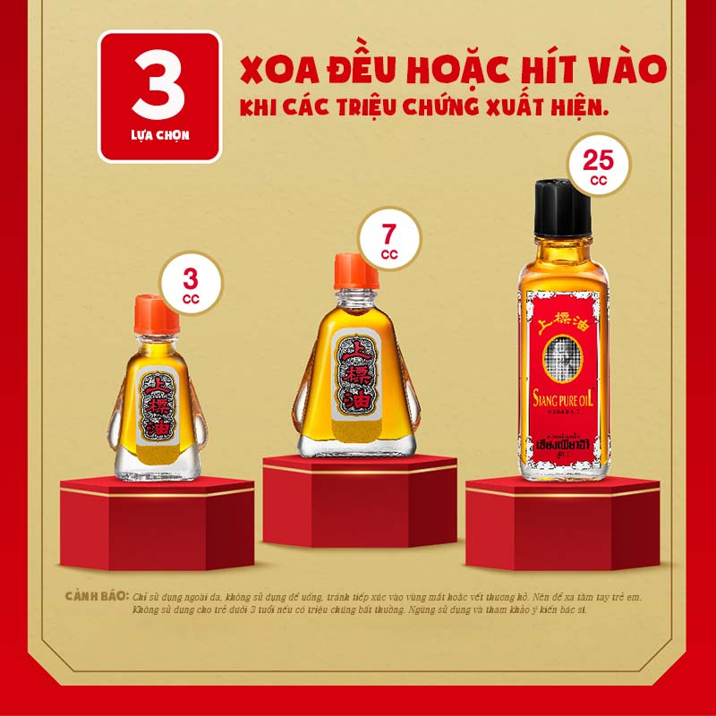 Dầu gió Ông già Siang Pure Thái Lan 3-7-25cc | Formula