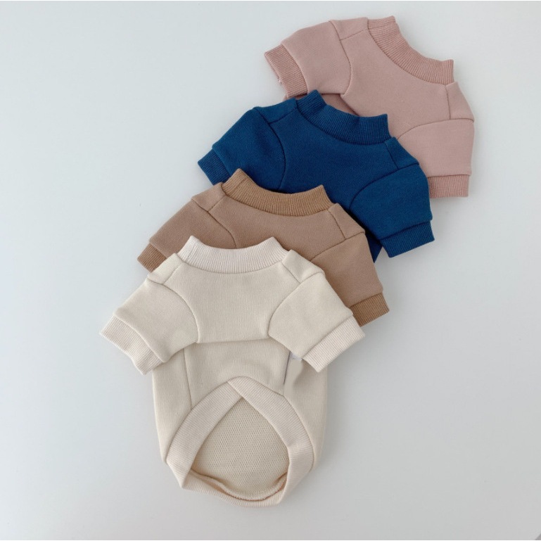 Áo cho chó mèo mùa đông lót nỉ bông ấm áp in hình gấu ngộ nghĩnh