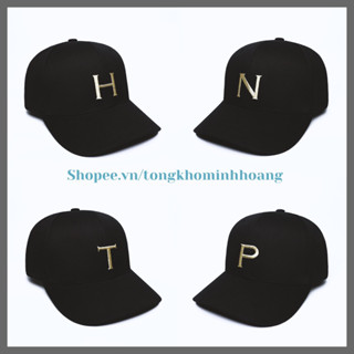 mũ lưỡi trai, mũ phớt in chữ cái theo tên