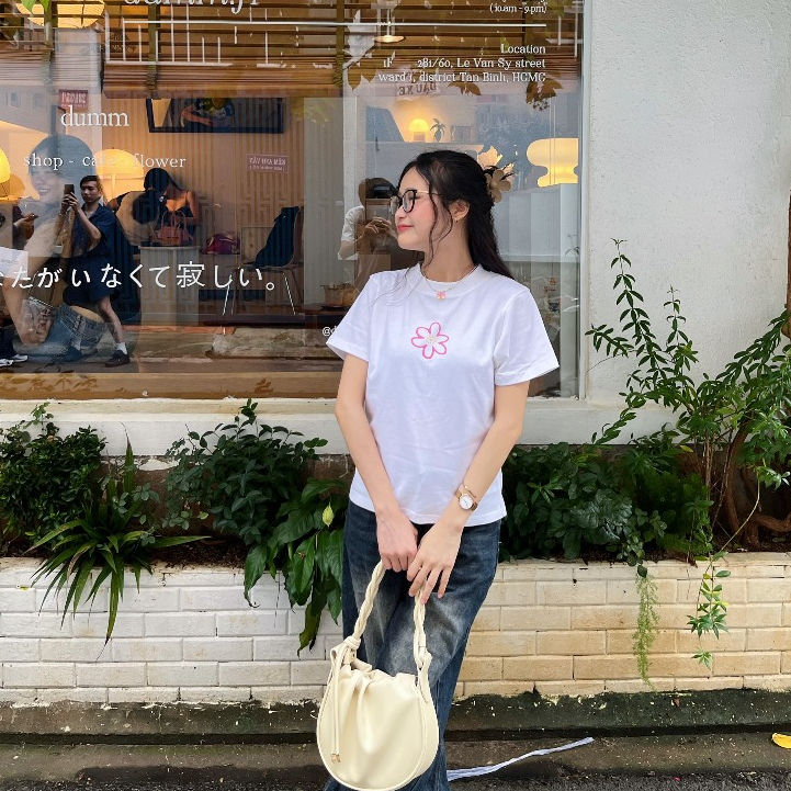 Áo Thun Nữ Baby Tee INSOLITE | Daisy - 100% Cotton