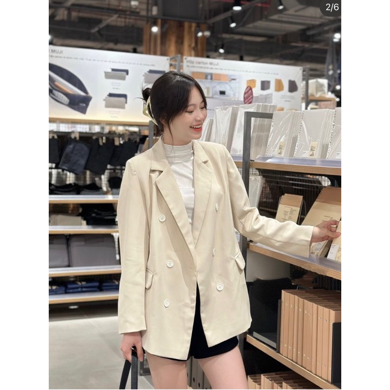 Áo blazer nữ hai lớp phong cách hàn quốc AO29