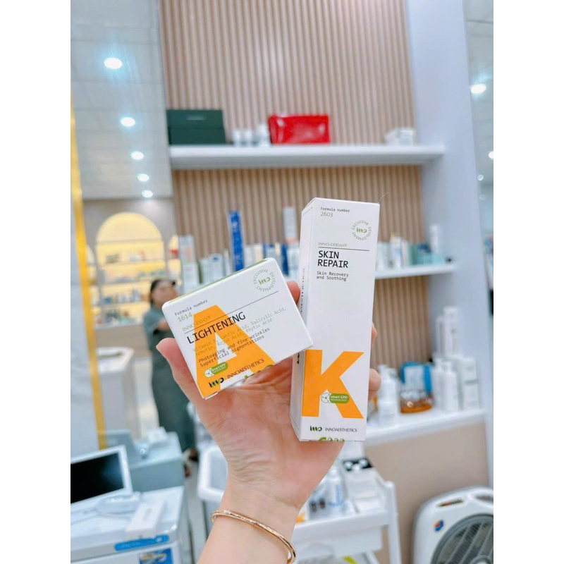 Kem peel light A , Innoaesthetics Inno LIGHTENING , Vitamin A 5%, Đều Màu Da Giảm Thâm Mụn