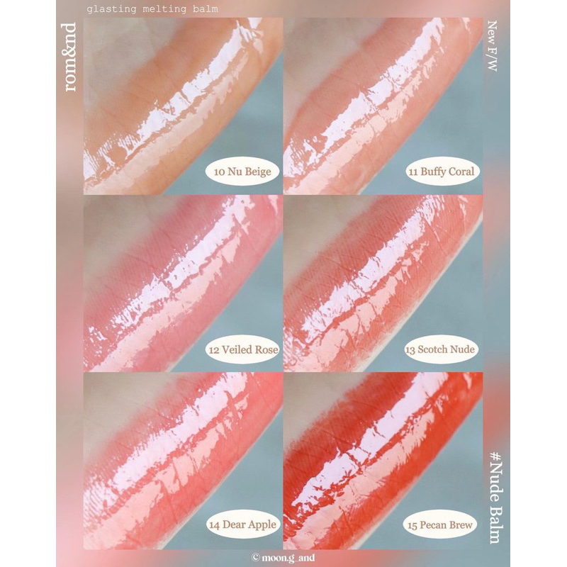 Son dưỡng màu tint Romand Glasting Melting Balm Dusty On The Nude 3.5g