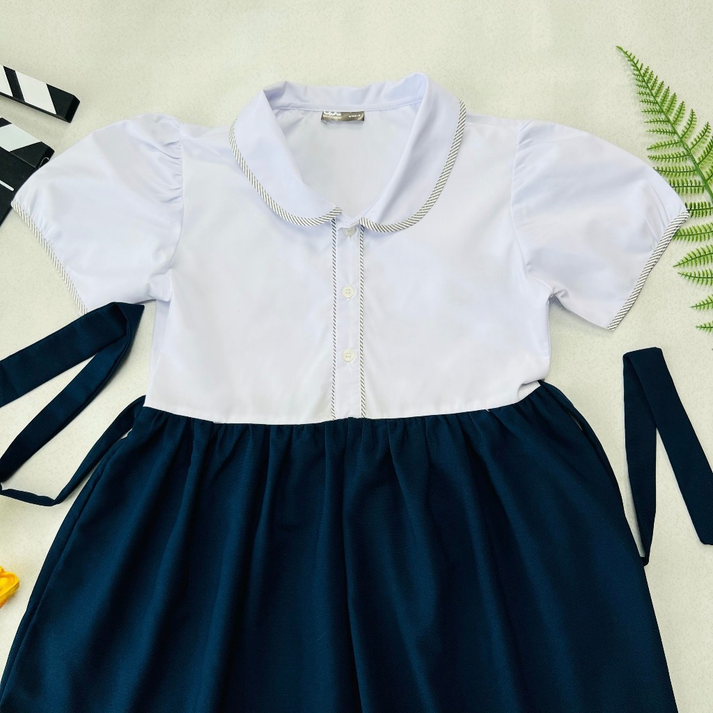Váy bé gái váy đồng phục học sinh tiểu học từ 18-48kg.