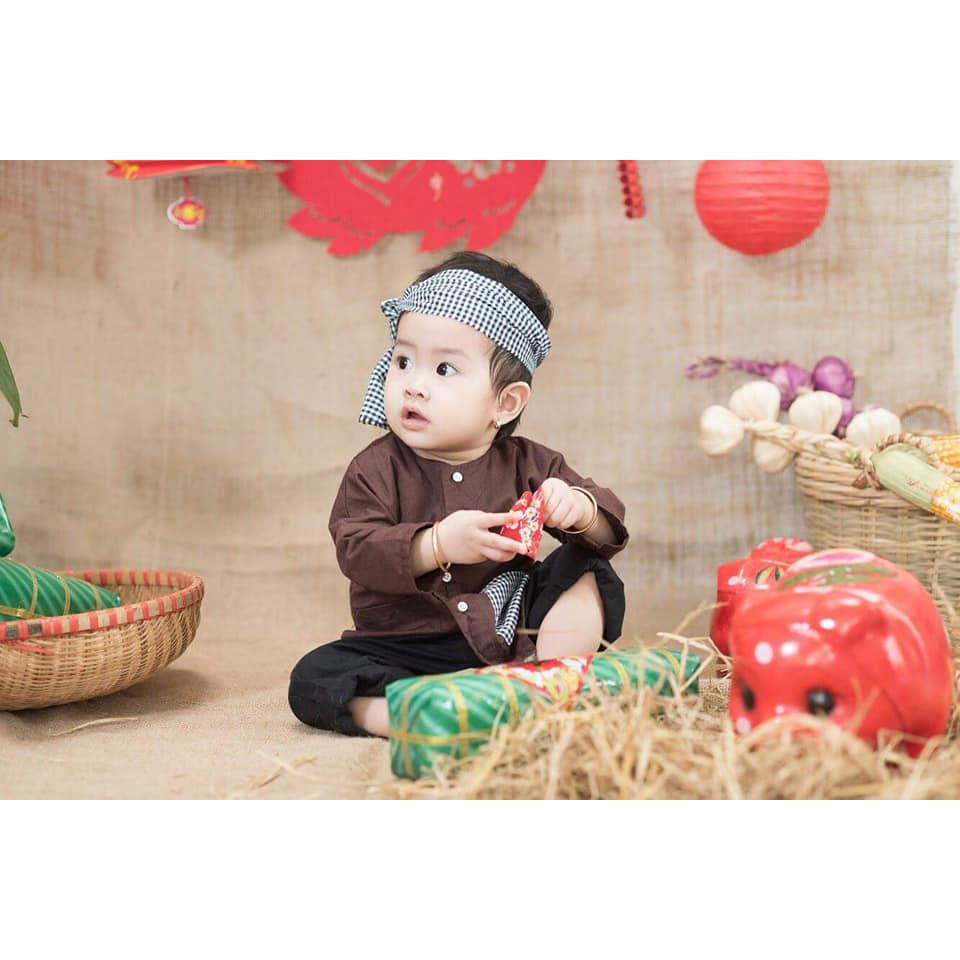 Bà Ba Trẻ Em Vải Cotton Hàn Quốc