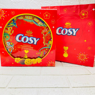 Bánh cosy quy bơ kẹp kem hộp thiếc 378g kèm túi