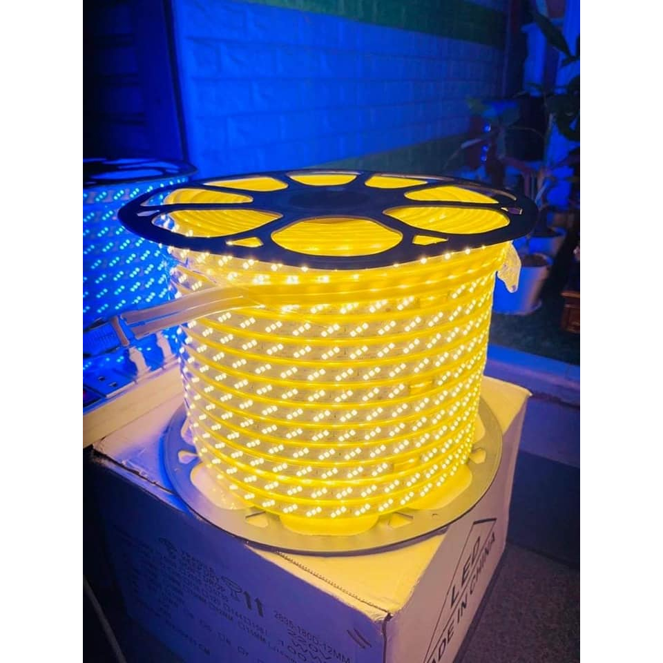 Dây led 3 hàng 2 hàng đổi màu Led 3 mắt hắt trần quấn cây siêu sáng loại 1 chống nước