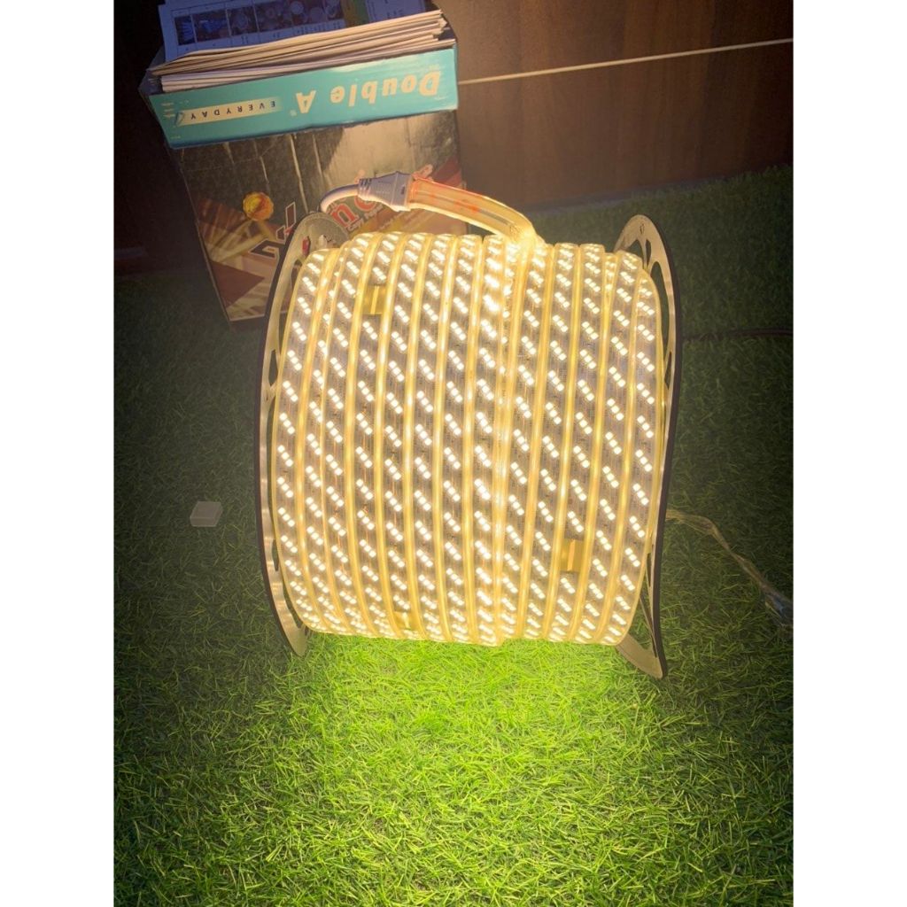 Dây led 3 hàng 2 hàng đổi màu Led 3 mắt hắt trần quấn cây siêu sáng loại 1 chống nước