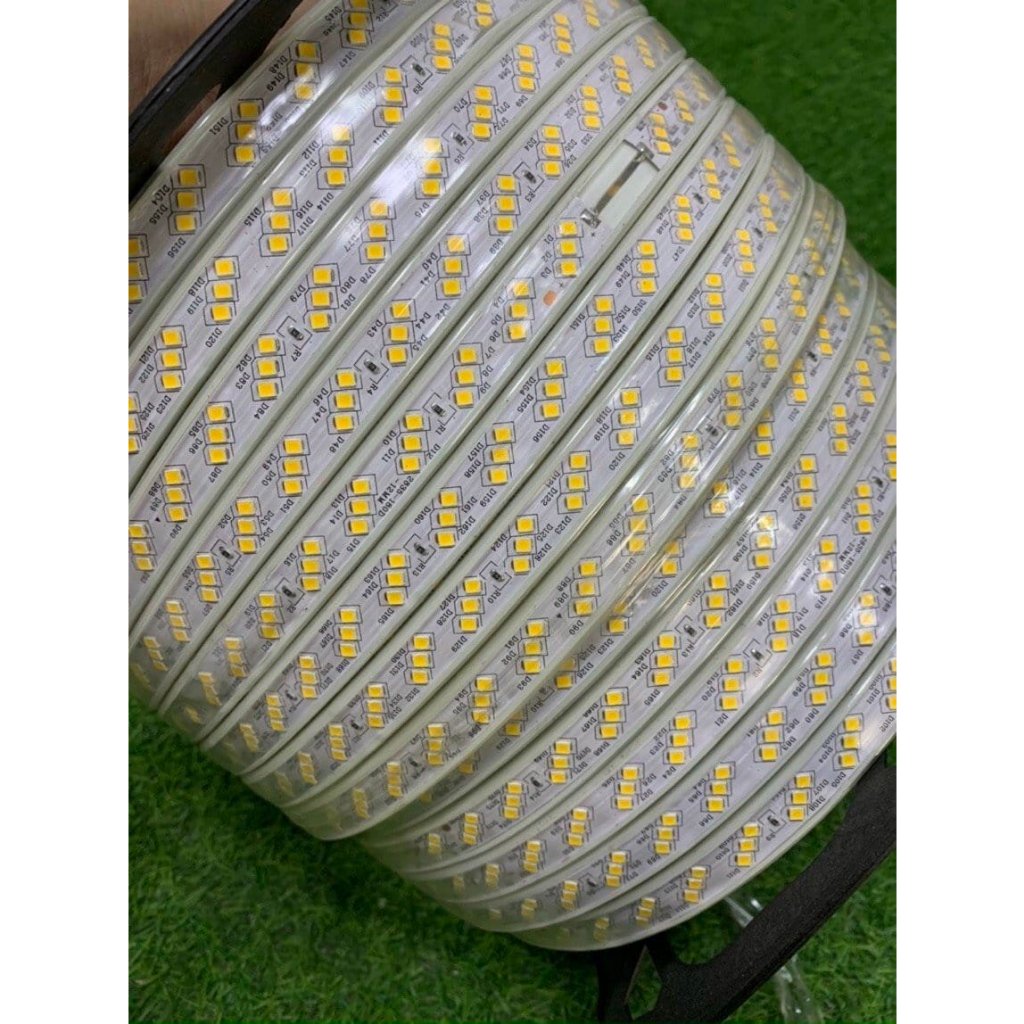 Dây led 3 hàng 2 hàng đổi màu Led 3 mắt hắt trần quấn cây siêu sáng loại 1 chống nước