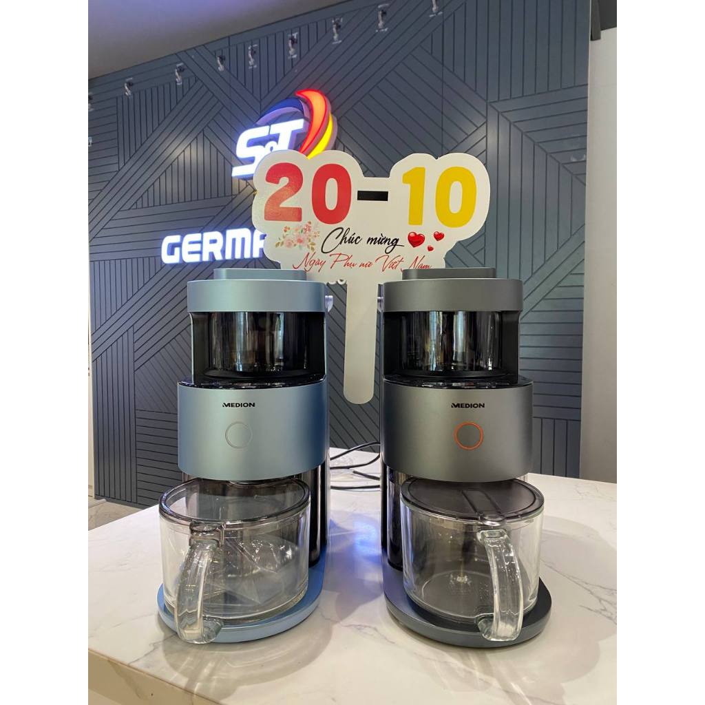 Máy Làm Sữa Hạt Medion MD19725 Nội Địa Đức, Máy Nấu Sữa Hạt MD 19725 Nấu Soup, Sinh Tố Đa Năng GermanySnT 410005