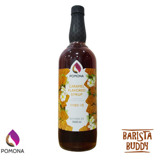 Siro Pha Chế Cà Phê Syrup Pomona - Vị Caramel - Hàng Chính Hãng - 1000ml