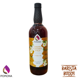 Siro Pha Chế Cà Phê Syrup Pomona - Vị Caramel - Hàng Chính Hãng - 1000ml