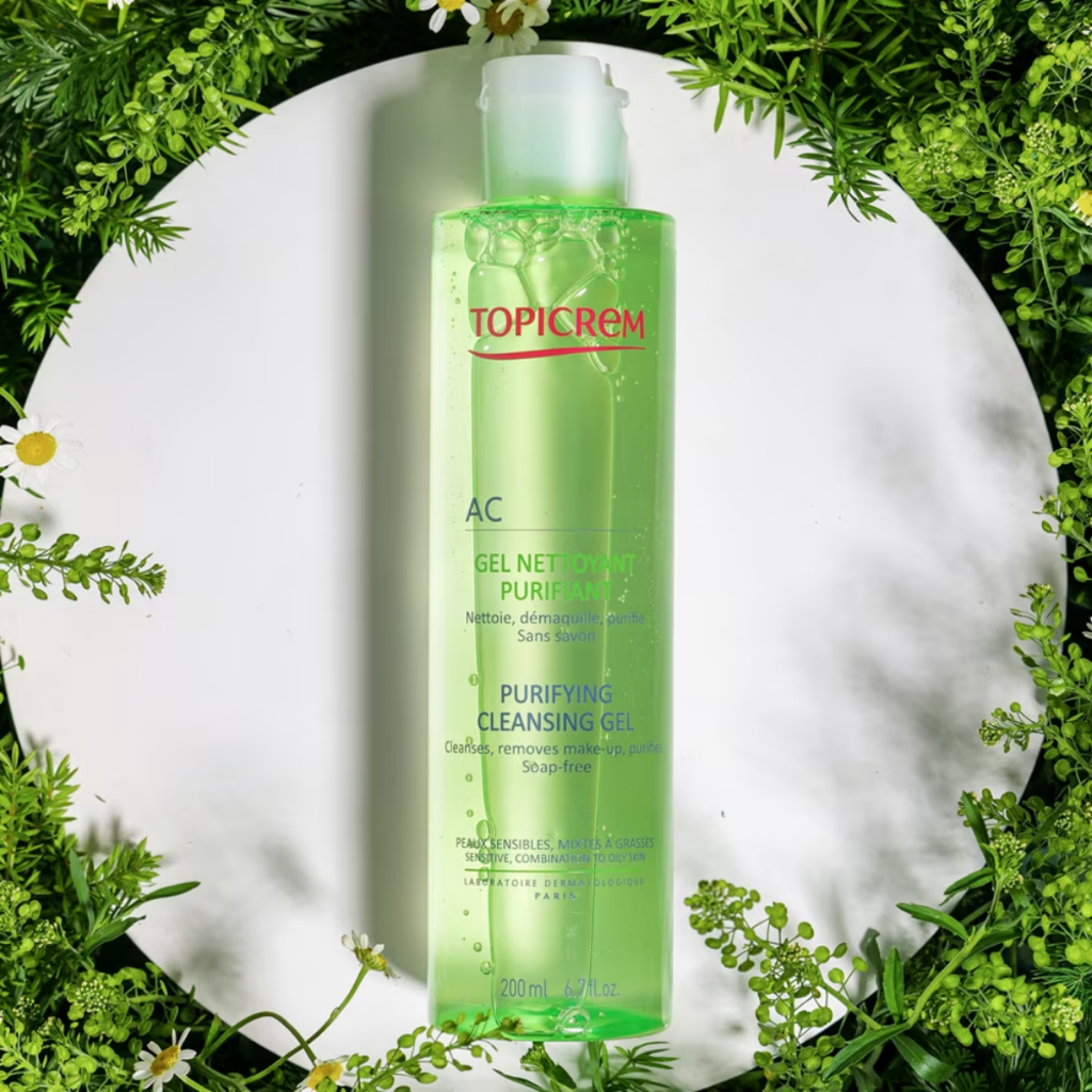 Gel rửa mặt TOPICREM Purifying Cleansing Gel - Sữa rửa mặt Topicrem cho da dầu