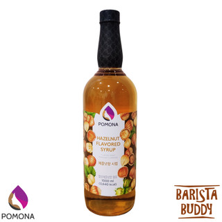 Siro Pha Chế Cà Phê Syrup Pomona - Vị Hạt Phỉ Hazelnut - Hàng Chính Hãng - 1000ml