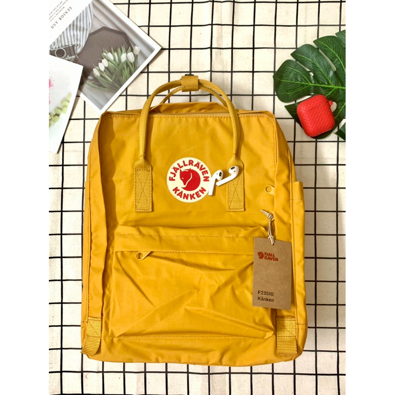 Balo Fjallraven Kanken Warm Yellow - Size Laptop 14 inch - New Arrival 2023