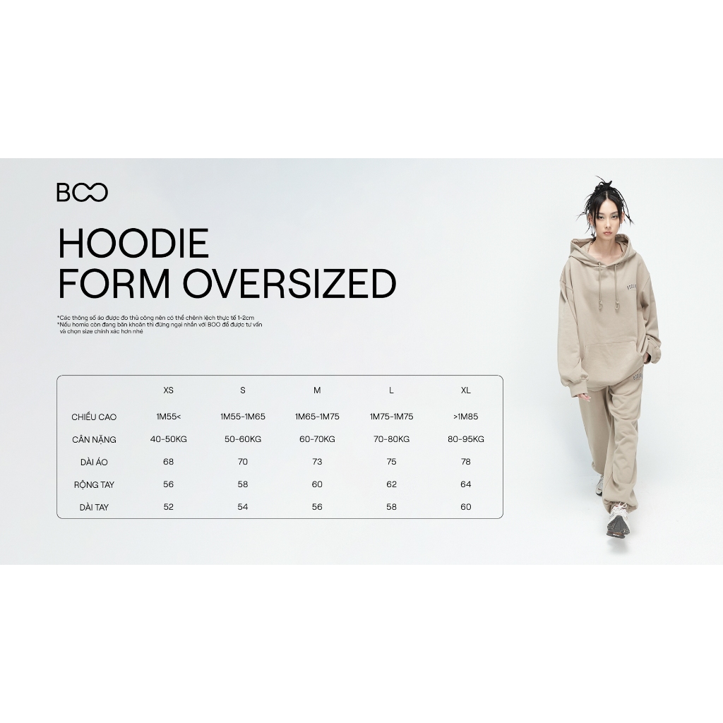 Áo Khoác Nỉ BOO Unisex Essential Winter In Logo BOOEST03