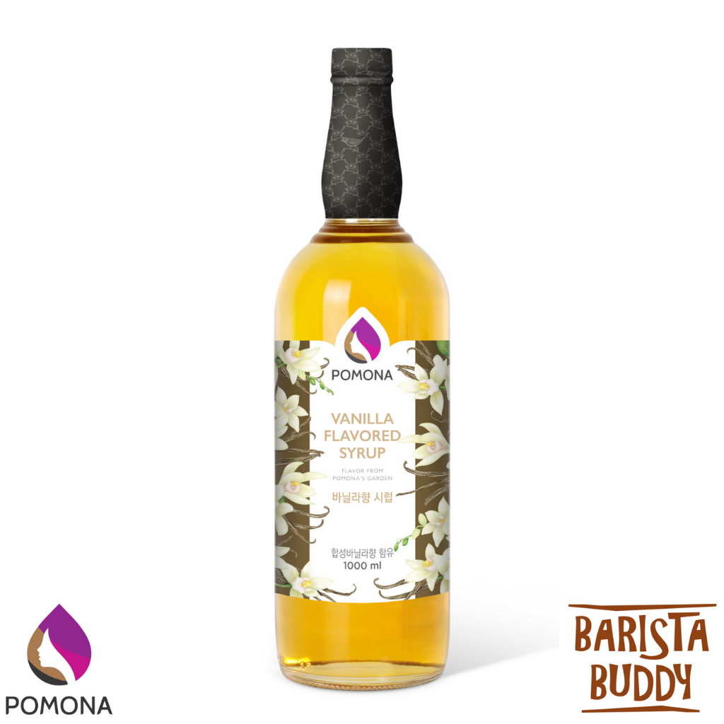 Siro Pha Chế Cà Phê Syrup Pomona - Vị Vanilla - Hàng Chính Hãng - 1000ml