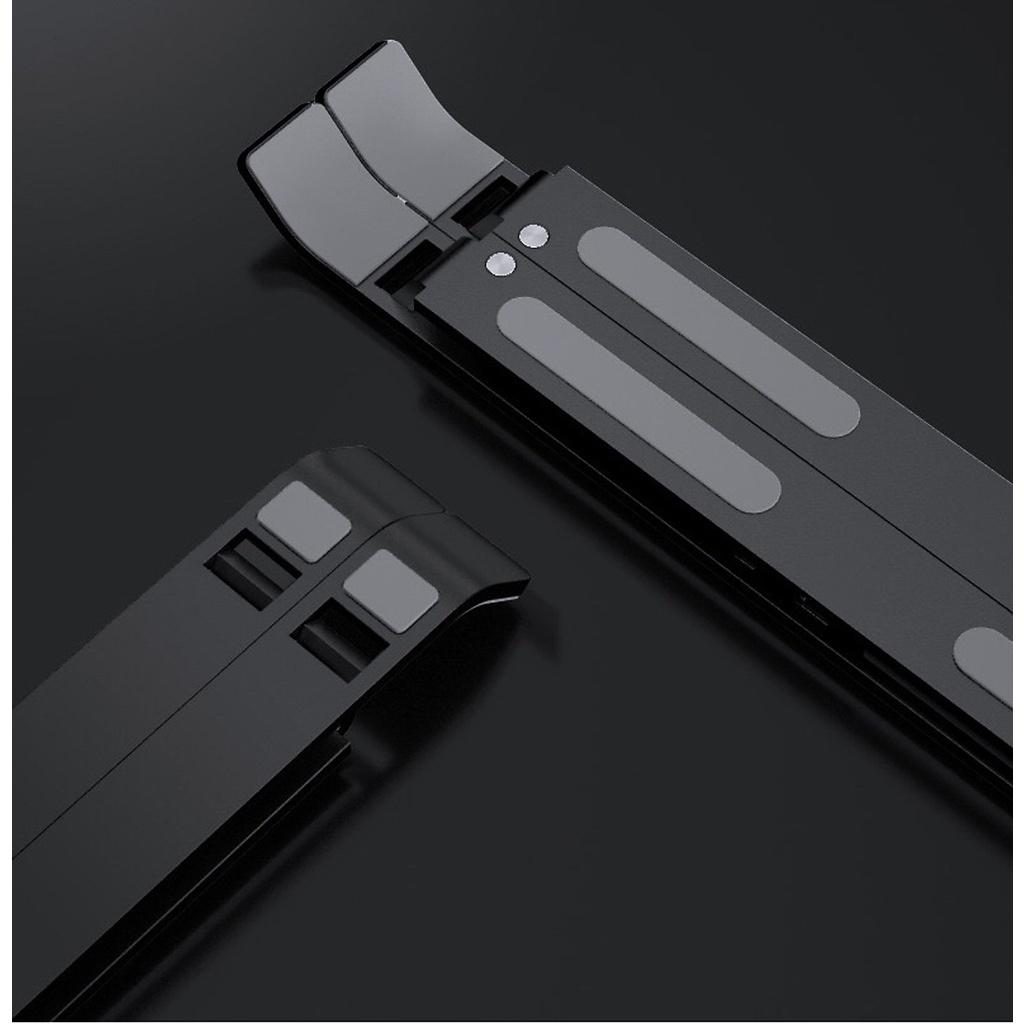 Giá đỡ laptop nhôm, kiêm đế tản nhiệt laptop, macbook, ipad có thể gấp gọn, điều chỉnh độ cao siêu tiện dụng yun.shop32