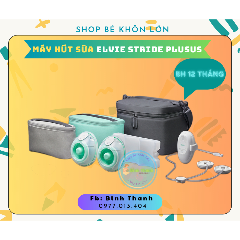 Tặng bình trữ Máy hút sữa Elvie Stride Plus New Seal Bh 12th