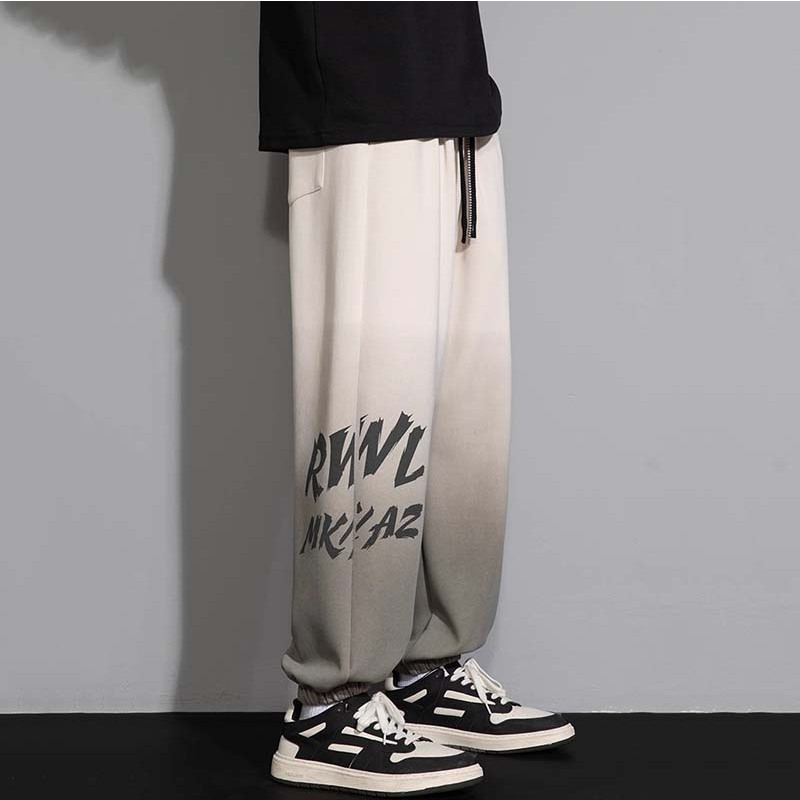 Quần Jogger Nam Dáng Rộng Dây Rút In Chữ Loang Màu Chất Nỉ Phong Cách Thể Thao Thời Trang Zenkonu QUAN NAM 149V1