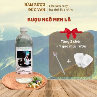 Rượu ngô men lá ủ chum ngọt thơm nguyên chất đảm bảo an toàn tốt cho sức khỏe 1000ml