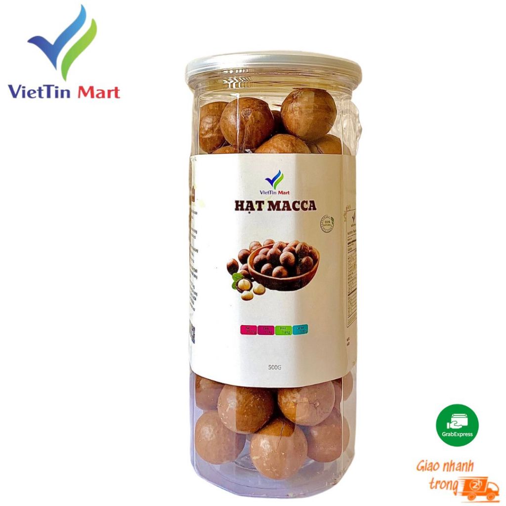 Hạt Macca Úc Nứt Vỏ Viettin Mart 500G