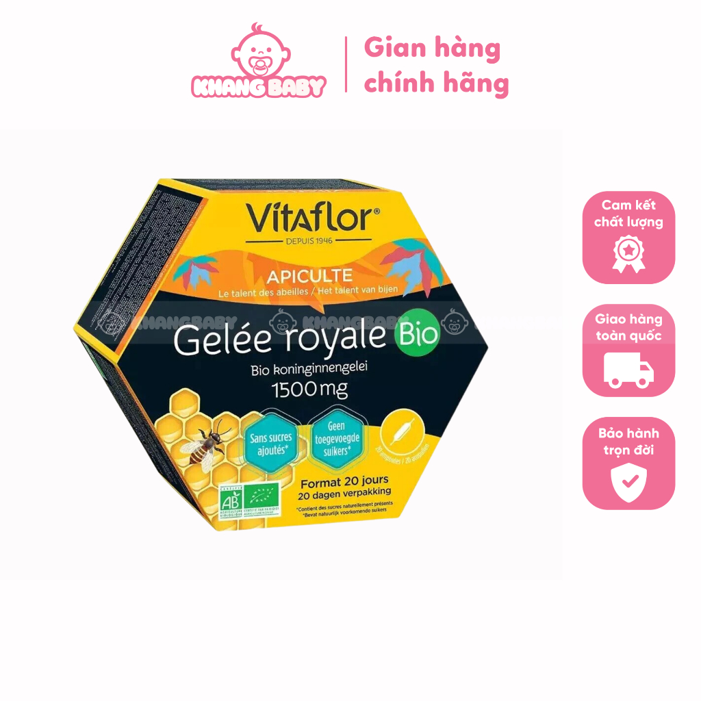 Sữa ong chúa Vitaflor Pháp 20 ống - Shop Khang Baby