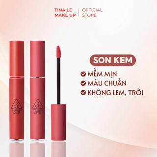 Son 3CE Velvet Lip Tint 4g Son kem lì lên màu chuẩn, mướt mịn như nhung