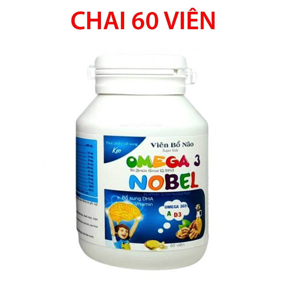 Viên kẹo bổ não omega 3, dầu gấc, hoa anh thảo tăng trí nhớ, tăng thị lực - 60 viên
