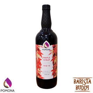 Siro Pha Chế Cà Phê Syrup Pomona - Vị Lá Phong Mapple - Hàng Chính Hãng - 1000ml