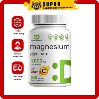 Magnesium Glycinate 1000mg With Vitamin C Deal Supplement