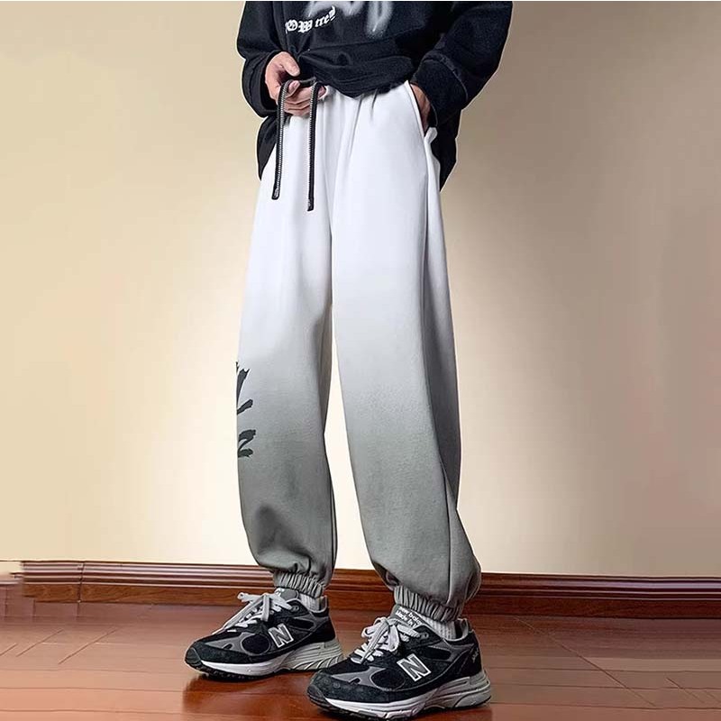 Quần Jogger Nam Dáng Rộng Dây Rút In Chữ Loang Màu Chất Nỉ Phong Cách Thể Thao Thời Trang Zenkonu QUAN NAM 149